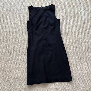 Theory Black Sleeveless Sheath Mini Dress